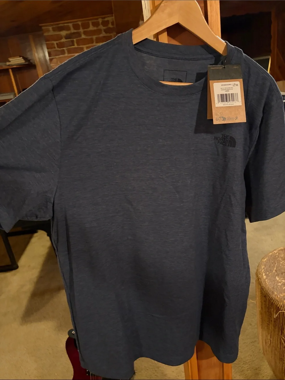 The North Face Men's Heathered Navy Logo Tee